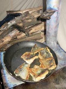 frying trout